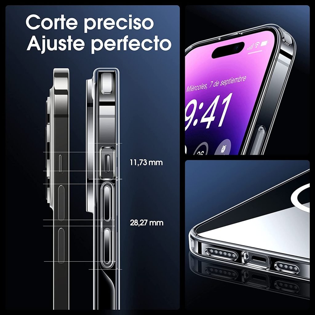Corte preciso para Iphone 14 Pro Max, ajuste perfecto.
